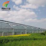 Buy cheap Hot Galvanized Steel Frame Uv Resistant Clear Plastic Sheeting , Vegetables Poly Tunnel Plastic Sheeting from wholesalers