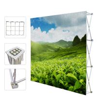 Buy cheap Portable Trade Show Backdrop Stand Various Shapes Detachable Frame 250g Fabric product