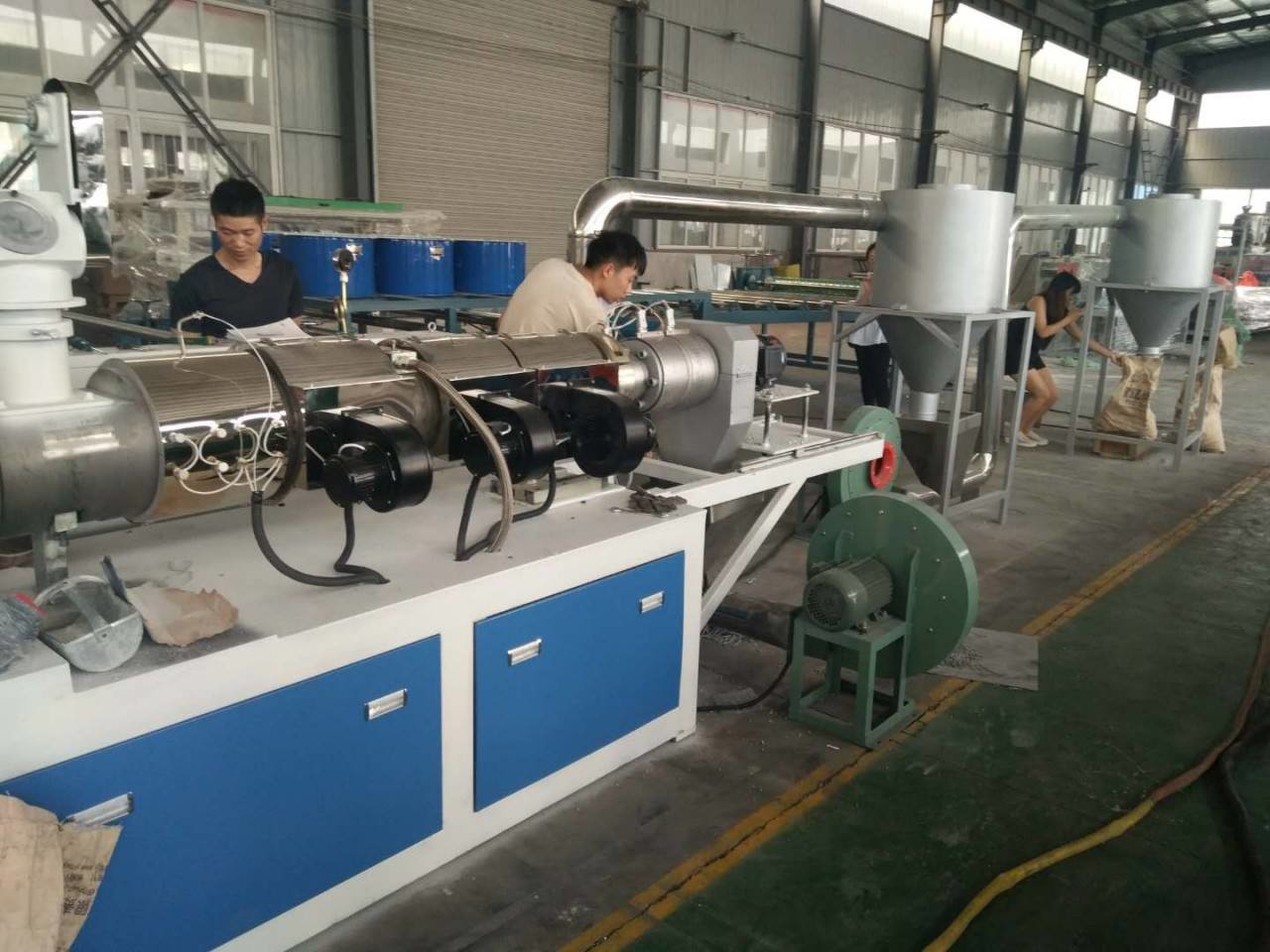 Buy cheap PVC Plastic Twin Screw Extrusion Machine Extruder Recycling Line Granulator from wholesalers