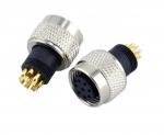 Buy cheap Solder Type M12 8 Pin Connector , M12 Plug Connector For Distribution Box Connector from wholesalers