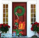 Buy cheap Promotional custom printing plastic door cover PE christmas door/window/wall covers door poster,indoor & outdoor door po from wholesalers