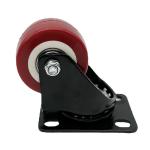 Buy cheap 40MM PU Tread Red Swivel Light Duty Casters Wheel with PP Core Double Bearings from wholesalers