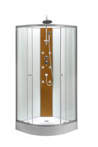 Buy cheap Free Standing Curved Corner Bathroom Glass Cabin 900x900x2250mm product