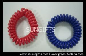 Buy cheap Solid red/blue wrist coil, plastic spring coil, POP coils product