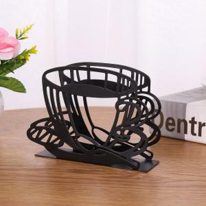 Buy cheap Coffee Cup Shape Metal Napkin Holder Modern Decorative Storage Rust Resistant product