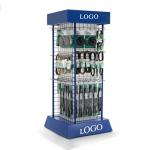 Buy cheap Four Sides Grid Panel Metal Display Stands For Garden Hard Tooling from wholesalers