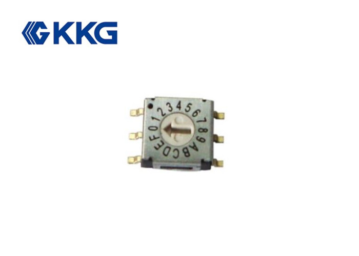 Buy cheap SMD Vertical Coded Rotary Switch , 20 Amp Rotary Switch 10 Gears from wholesalers