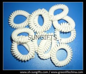 Buy cheap Plastic white retainer coil, spiral wrist coil, tether coils product