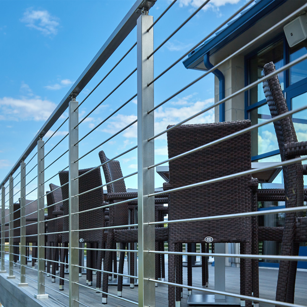 Buy cheap SS316 Material Exterior hand railing systems with solid rod design product