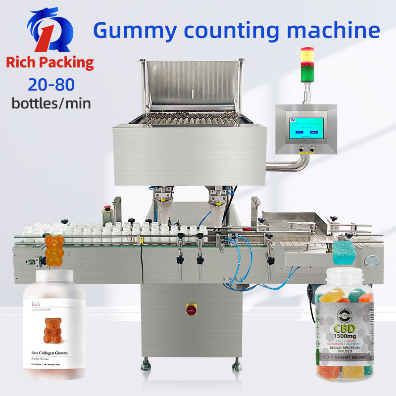 Buy cheap Gummy Counting Machine Soft Cube Candy 16 Lane High Speed Fully Automatic from wholesalers
