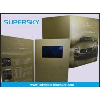Rechargeable LCD Video Brochure , Video In Print Brochure For Advertising