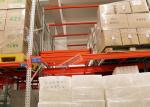 Buy cheap Beverage Industry Push Back Rack Orange Double Deep Pallet Racking Heavy Duty from wholesalers