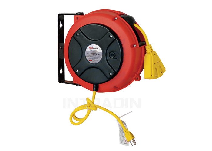 Buy cheap Wall Bracket Electric Cable Reel With Over Load Breaker / 26ft Electrical Cord Reels from wholesalers