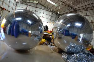 Buy cheap Charming Advertising Inflatable Mirror Ball Theme Park Family Toys product