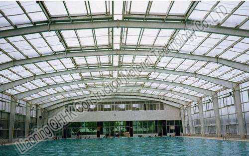 Buy cheap Durable Steel Structures Space Frame Roof  Swimming Pool Cover Simple Installation from wholesalers