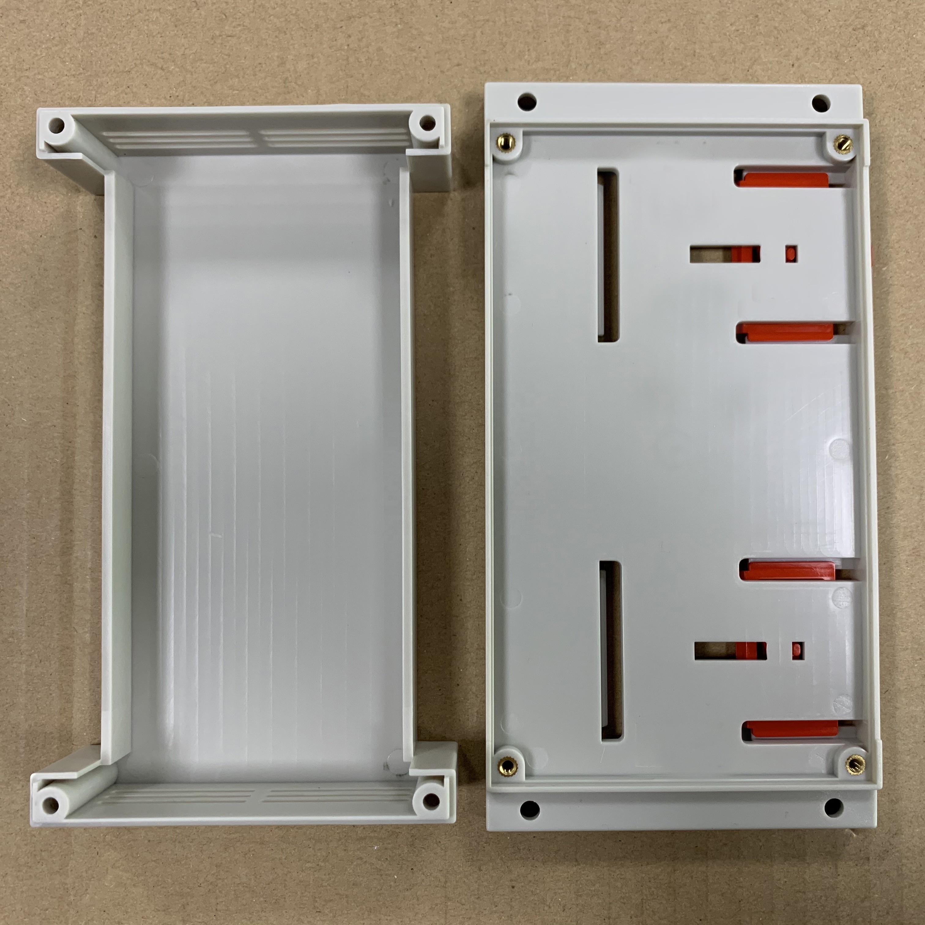 Buy cheap 175*90*40MM Din Rail Plastic Housing Enclosure In Grey And Black Color from wholesalers