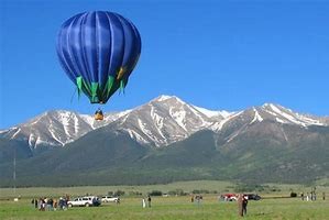 Buy cheap 400kg Blue Commercial Inflatable Hot Air Balloon Rides Sightseeing And Manned Flight Use product