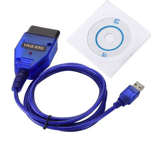 Buy cheap Cxfhgy Car USB Vag-Com Interface Cable KKL VAG-COM 409.1 OBD2 II OBD Diagnostic Scanner Auto Cable Aux USB Vag-Com inter from wholesalers