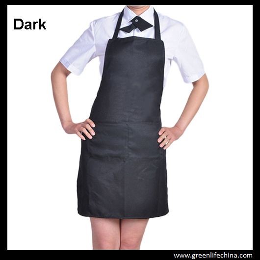 Buy cheap Classic black promotional plan aprons in stock ready for customized logo advertisment need product
