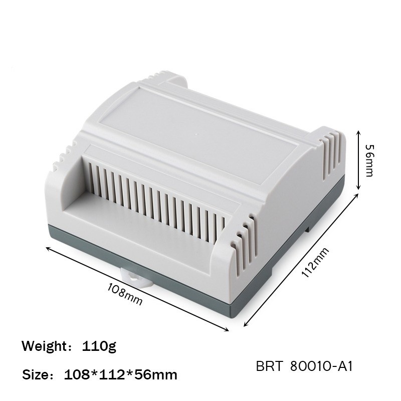 Buy cheap 108*112*56mm Din Rail Enclosure For Electronic Diy Fireproof Plastic Housing product