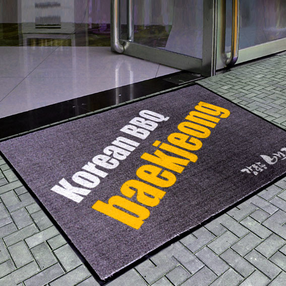 Buy cheap Welcome Logo Commercial Entrance Mats Nylon Surface Rubber Back product