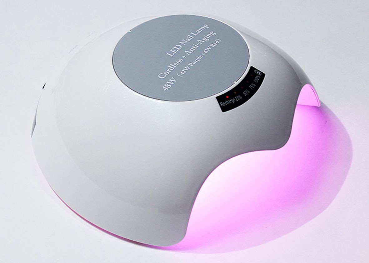 Buy cheap High Power Cordless Gel Light Nail Dryer Red LED Nail Light Lamp  365nm product