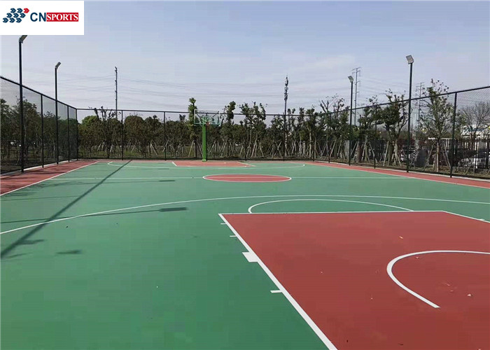 Buy cheap Acrylic Green Basketball Court Surfaces Outdoor Waterproof from wholesalers
