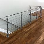 Buy cheap SS316 metal handrails for decks with 8mm solid rod bar design from wholesalers