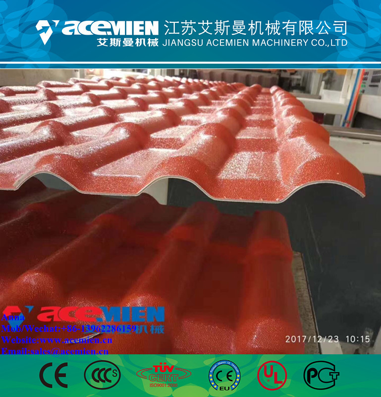 Quality PVC Wave Tile Extrusion Line plastic roof tile making machine for sale