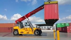 Buy cheap 45 ton reach stacker 45 ton container reach stacker manufacturer with cummins engine product