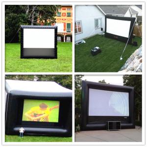 Buy cheap Giant Inflatable 0.9mm PVC Cloth Customized Blow Up Movie Screen For Playground product