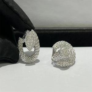 Buy cheap Round Cut 18k White Gold Diamond Earrings 1.0ct Boucheron Serpent Boheme Earrings product