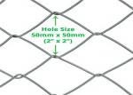 Buy cheap 2 Inch Metal Chain Link Fence 50mm Diamond Hole Cyclone Wire Roll from wholesalers