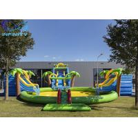 Buy cheap Outdoor Funny Inflatable maga jungle Water Park Bouncer Slide with water pool product