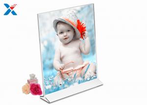 Buy cheap Stand Up T Shape Acrylic Table Menu Holder , Acrylic Brochure Holders 7 X 5 Inches product