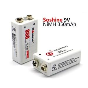 Buy cheap Soshine 9V Ni-MH Rechargeable Battery:350mAh 8.4V product