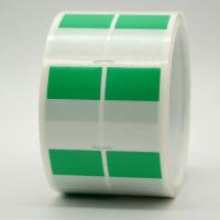 Buy cheap 25.4mm*35mm，1mil green water Resistant polyester cable label for cable product