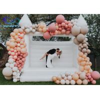 Buy cheap 0.55mm PVC Tarpaulin Inflatable Wedding Bouncer Inflatable White Wedding Bounce product