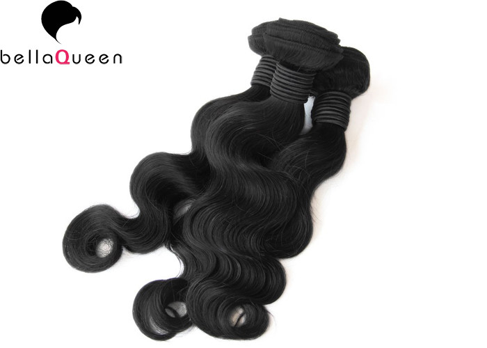 Buy cheap Natural Black 6A Remy Hair Virgin Human Hair Extensions Body Wave Hair Weaving product
