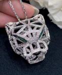 Buy cheap Custom Jewelry Cartier Tiger Pendant Diamond 18k Chain With Pendant from wholesalers
