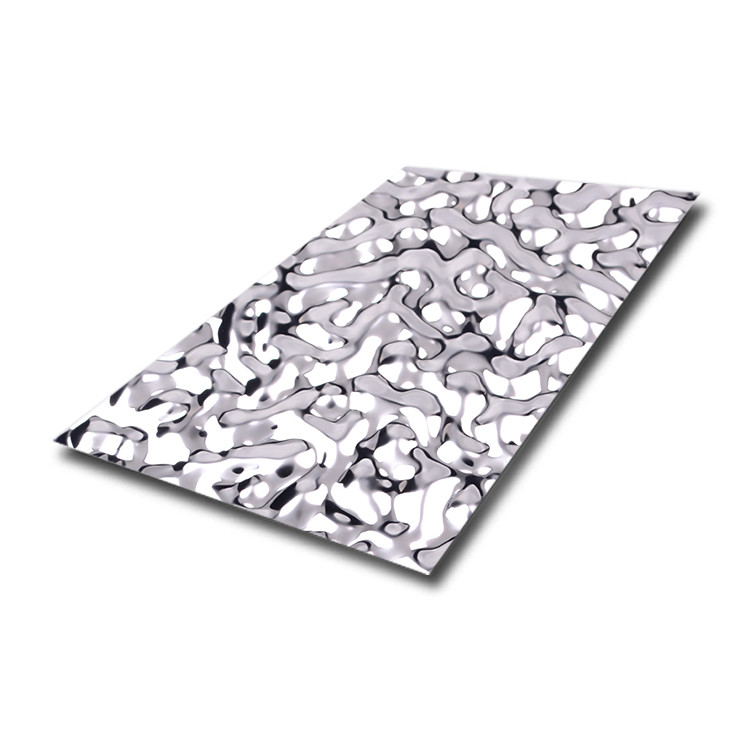 Buy cheap 304 316 Water Ripple Stainless Steel Sheet Mirror Finish 0.8mm 4ft x 8ft from wholesalers