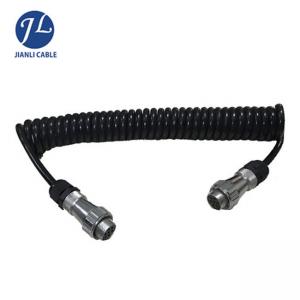 Buy cheap 7 Pin 12 24V Color Coiled Trailer Cable For Cctv Security Monitor product