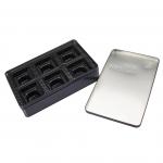 Buy cheap Stainless Steel Tin Box For Tea Packaging Transparent Window Tray Inside Book Shape from wholesalers