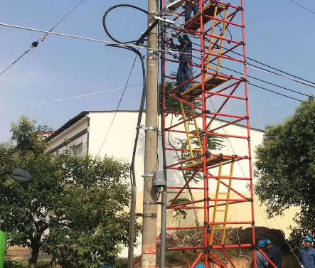 Buy cheap Strong Non Conductive Fibreglass Scaffold Tower For Wire Pole Repairement from wholesalers