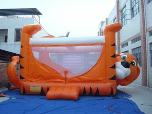Buy cheap Orange 0.55mm PVC Tarpaulin Inflatable Sports Games , Kids Inflatable Bouncer product
