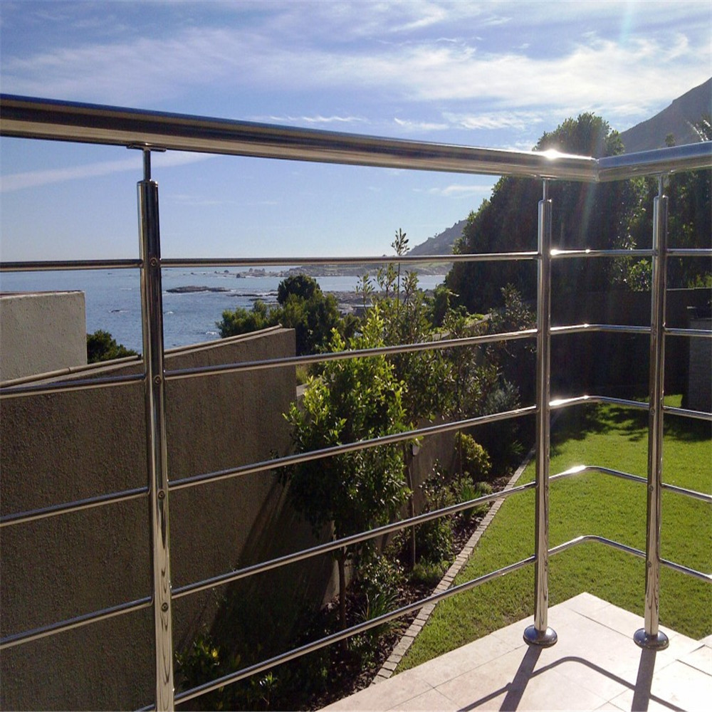 Buy cheap Outdoor metal railing systems with oak wooden handrail design from wholesalers