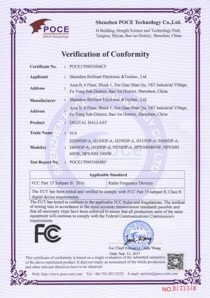 SHENZHEN RIKO INDUSTRIAL CO., LTD Certifications