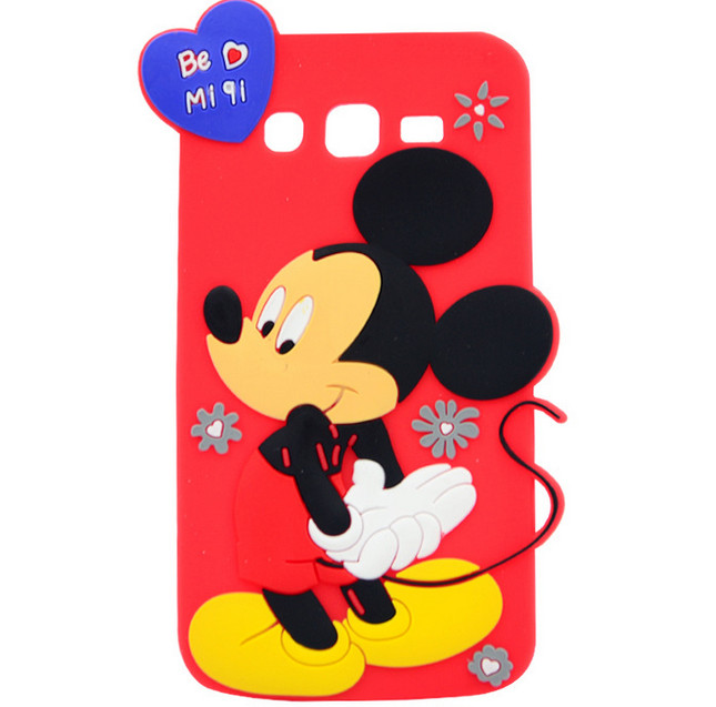 Buy cheap mickey rubber silicon Case For iPhone 4 5s 6s plus SAMSUNG galaxy s5 s4 S6 S7 from wholesalers