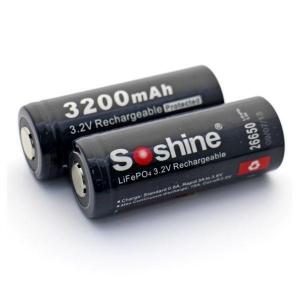 Buy cheap Soshine LiFePO4 26650 Protected Battery: 3200mAh 3.2V product