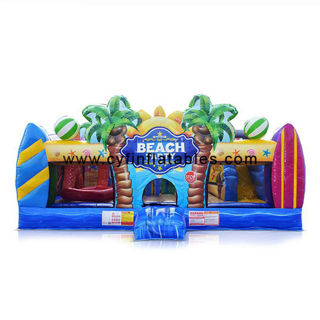 Buy cheap OEM 6×6m Beach Party Inflatable Bounce House Combo from wholesalers